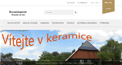 Desktop Screenshot of keramikaportal.eu